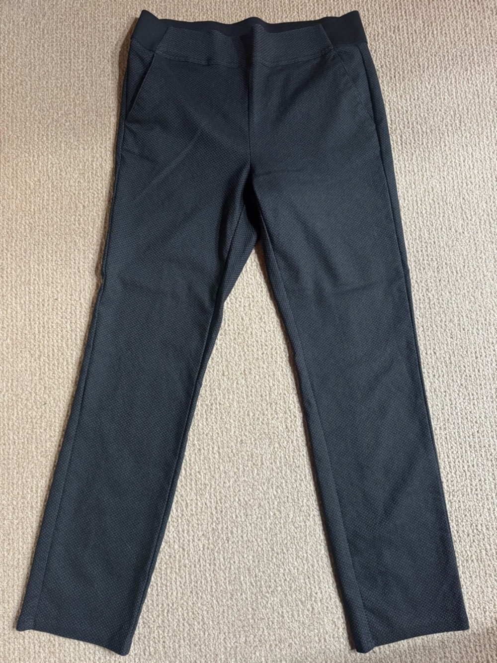 Simply Vera Vera Wang Black Textured Women's Chinos
